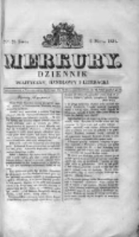 Merkury. Dziennik polityczny, handlowy i literacki 1831 I, Nr 75