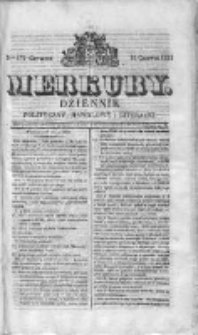 Merkury. Dziennik polityczny, handlowy i literacki 1831 II, Nr 179