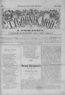 Tygodnik Mód i Powieści. Pismo ilustrowane dla kobiet z dodatkiem Ubiory i Roboty 1878 I, No 4