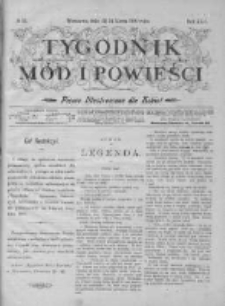 Tygodnik Mód i Powieści. Pismo ilustrowane dla kobiet z dodatkiem Ubiory i Roboty 1900 I, No 12