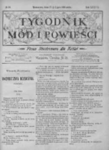 Tygodnik Mód i Powieści. Pismo ilustrowane dla kobiet z dodatkiem Ubiory i Roboty 1895 III, No 28
