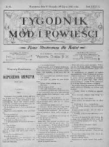 Tygodnik Mód i Powieści. Pismo ilustrowane dla kobiet z dodatkiem Ubiory i Roboty 1895 III, No 32