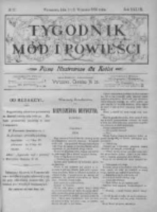 Tygodnik Mód i Powieści. Pismo ilustrowane dla kobiet z dodatkiem Ubiory i Roboty 1895 III, No 37