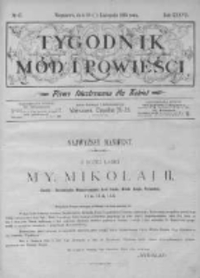 Tygodnik Mód i Powieści. Pismo ilustrowane dla kobiet z dodatkiem Ubiory i Roboty 1895 IV, No 47