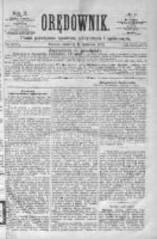Orędownik: pismo poświęcone sprawom politycznym i spółecznym 1872 II, Nr 4