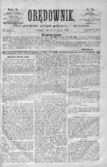 Orędownik: pismo poświęcone sprawom politycznym i spółecznym 1872 II, Nr 15