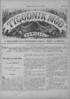 Tygodnik Mód i Powieści. Pismo ilustrowane dla kobiet z dodatkiem Ubiory i Roboty 1890 I, No 9