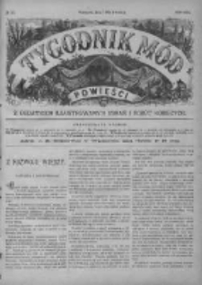 Tygodnik Mód i Powieści. Pismo ilustrowane dla kobiet z dodatkiem Ubiory i Roboty 1890 II, No 16