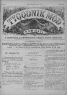 Tygodnik Mód i Powieści. Pismo ilustrowane dla kobiet z dodatkiem Ubiory i Roboty 1890 II, No 24
