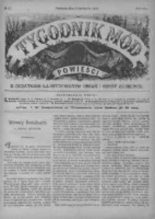 Tygodnik Mód i Powieści. Pismo ilustrowane dla kobiet z dodatkiem Ubiory i Roboty 1890 II, No 27