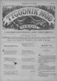 Tygodnik Mód i Powieści. Pismo ilustrowane dla kobiet z dodatkiem Ubiory i Roboty 1890 IV, No 47