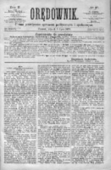 Orędownik: pismo poświęcone sprawom politycznym i spółecznym 1872 III, Nr 37