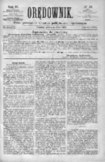 Orędownik: pismo poświęcone sprawom politycznym i spółecznym 1872 III, Nr 39