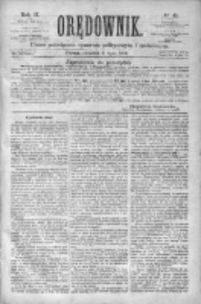 Orędownik: pismo poświęcone sprawom politycznym i spółecznym 1872 III, Nr 41