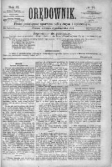 Orędownik: pismo poświęcone sprawom politycznym i spółecznym 1872 IV, Nr 77