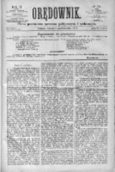 Orędownik: pismo poświęcone sprawom politycznym i spółecznym 1872 IV, Nr 78
