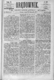 Orędownik: pismo poświęcone sprawom politycznym i spółecznym 1872 IV, Nr 97