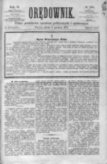 Orędownik: pismo poświęcone sprawom politycznym i spółecznym 1872 IV, Nr 105