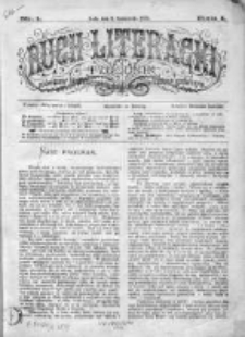 Ruch Literacki. Tygodnik poświęcony literaturze, sztukom pięknym, naukom i rzeczom społecznym 1874 IV, Nr 1