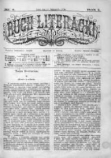 Ruch Literacki. Tygodnik poświęcony literaturze, sztukom pięknym, naukom i rzeczom społecznym 1874 IV, Nr 4