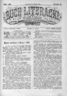 Ruch Literacki. Tygodnik poświęcony literaturze, sztukom pięknym, naukom i rzeczom społecznym 1874 IV, Nr 12