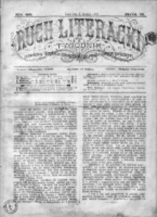 Ruch Literacki. Tygodnik poświęcony literaturze, sztukom pięknym, naukom i rzeczom społecznym 1875 IV, Nr 49