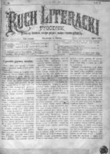 Ruch Literacki. Tygodnik poświęcony literaturze, sztukom pięknym, naukom i rzeczom społecznym 1878 I, Nr 12
