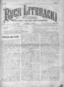 Ruch Literacki. Tygodnik poświęcony literaturze, sztukom pięknym, naukom i rzeczom społecznym 1878 II, Nr 20