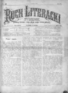 Ruch Literacki. Tygodnik poświęcony literaturze, sztukom pięknym, naukom i rzeczom społecznym 1878 II, Nr 23