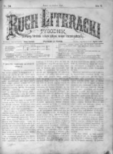 Ruch Literacki. Tygodnik poświęcony literaturze, sztukom pięknym, naukom i rzeczom społecznym 1878 II, Nr 24