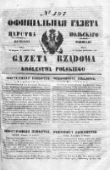Gazeta Rządowa Królestwa Polskiego 1850 III, No 197