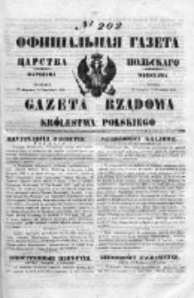 Gazeta Rządowa Królestwa Polskiego 1850 III, No 202