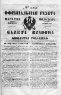 Gazeta Rządowa Królestwa Polskiego 1850 III, No 206