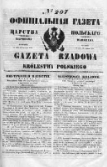 Gazeta Rządowa Królestwa Polskiego 1850 III, No 207