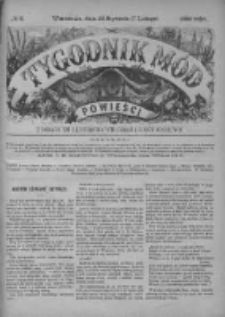 Tygodnik Mód i Powieści. Pismo ilustrowane dla kobiet z dodatkiem Ubiory i Roboty 1885 I, No 6