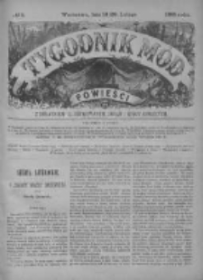 Tygodnik Mód i Powieści. Pismo ilustrowane dla kobiet z dodatkiem Ubiory i Roboty 1885 I, No 9