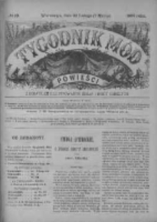 Tygodnik Mód i Powieści. Pismo ilustrowane dla kobiet z dodatkiem Ubiory i Roboty 1885 I, No 10