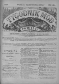 Tygodnik Mód i Powieści. Pismo ilustrowane dla kobiet z dodatkiem Ubiory i Roboty 1885 II, No 18