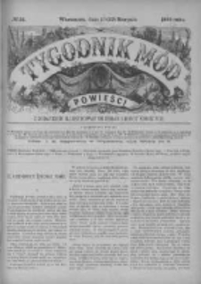 Tygodnik Mód i Powieści. Pismo ilustrowane dla kobiet z dodatkiem Ubiory i Roboty 1885 III, No 34