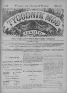 Tygodnik Mód i Powieści. Pismo ilustrowane dla kobiet z dodatkiem Ubiory i Roboty 1885 III, No 37