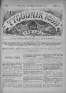 Tygodnik Mód i Powieści. Pismo ilustrowane dla kobiet z dodatkiem Ubiory i Roboty 1885 IV, No 43