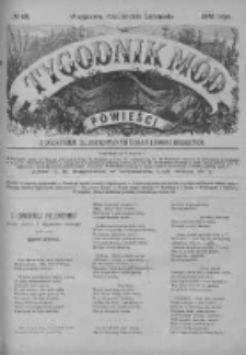 Tygodnik Mód i Powieści. Pismo ilustrowane dla kobiet z dodatkiem Ubiory i Roboty 1885 IV, No 48