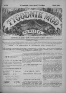 Tygodnik Mód i Powieści. Pismo ilustrowane dla kobiet z dodatkiem Ubiory i Roboty 1885 IV, No 52