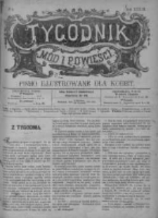 Tygodnik Mód i Powieści. Pismo ilustrowane dla kobiet z dodatkiem Ubiory i Roboty 1891 I, No 4