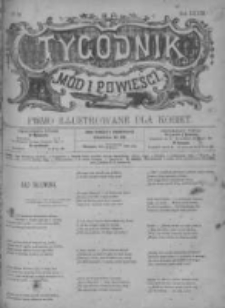 Tygodnik Mód i Powieści. Pismo ilustrowane dla kobiet z dodatkiem Ubiory i Roboty 1891 II, No 18