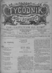 Tygodnik Mód i Powieści. Pismo ilustrowane dla kobiet z dodatkiem Ubiory i Roboty 1891 II, No 20
