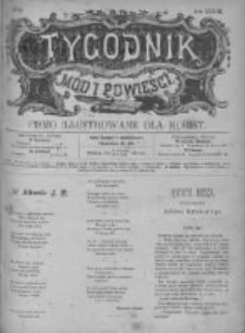 Tygodnik Mód i Powieści. Pismo ilustrowane dla kobiet z dodatkiem Ubiory i Roboty 1891 II, No 28