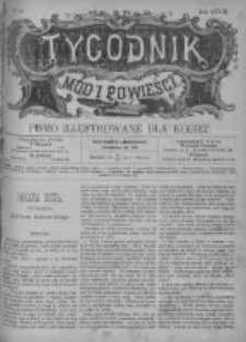 Tygodnik Mód i Powieści. Pismo ilustrowane dla kobiet z dodatkiem Ubiory i Roboty 1891 III, No 30