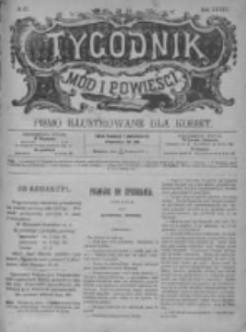 Tygodnik Mód i Powieści. Pismo ilustrowane dla kobiet z dodatkiem Ubiory i Roboty 1891 IV, No 52