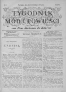 Tygodnik Mód i Powieści. Pismo ilustrowane dla kobiet z dodatkiem Ubiory i Roboty 1898 II, No 17